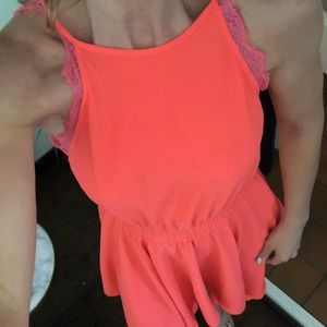 Coral summer dress